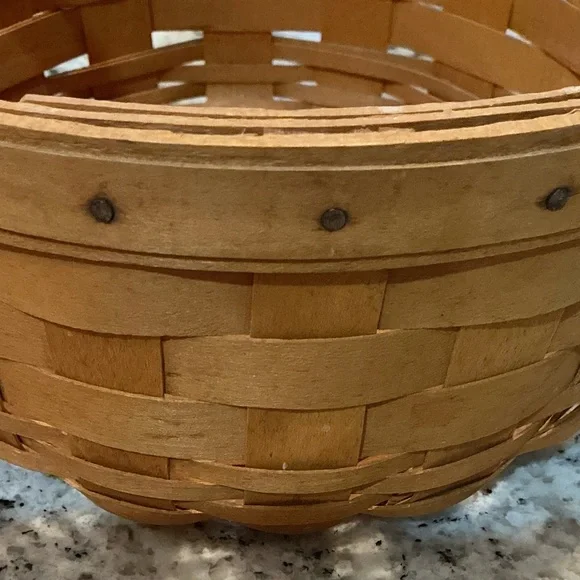 Set of Two 1997 Longaberger Button Handwoven Baskets - Picture 6 of 7